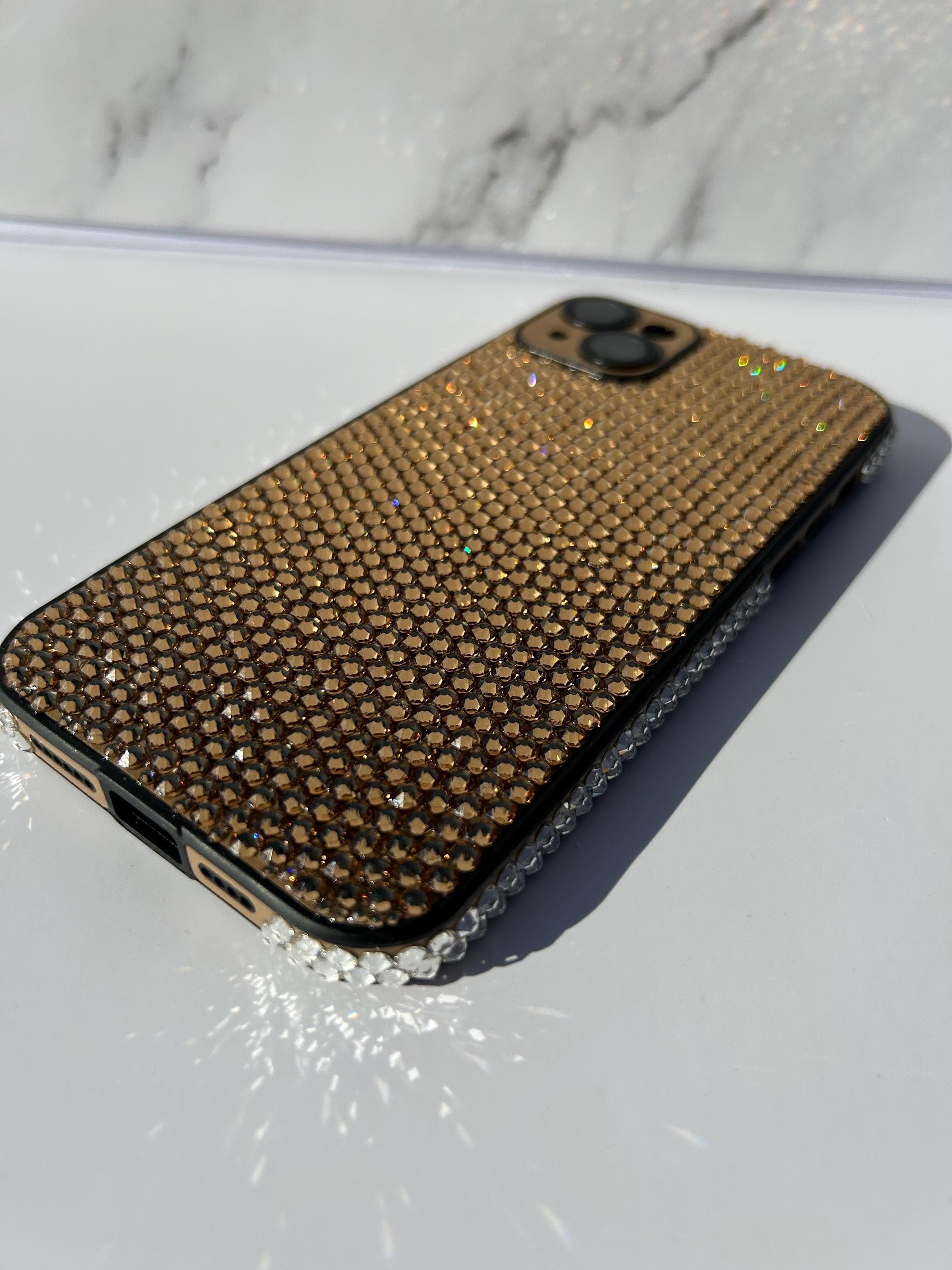 Luxury gold brown iPhone case — photograph 1 of 9