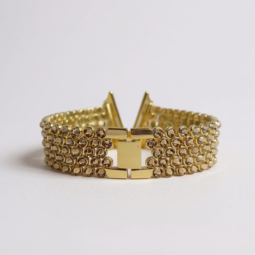Handmade gold crystal Apple / Samsung watch band — photograph 1 of 8