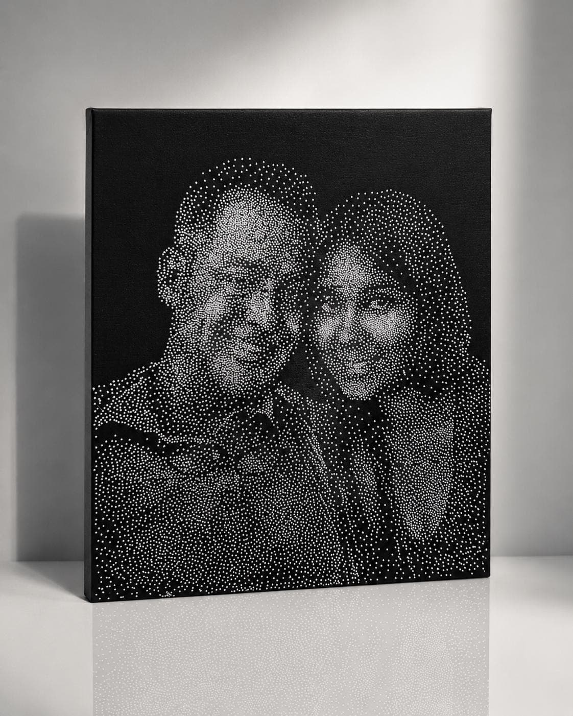 Custom crystal rhinestone portrait