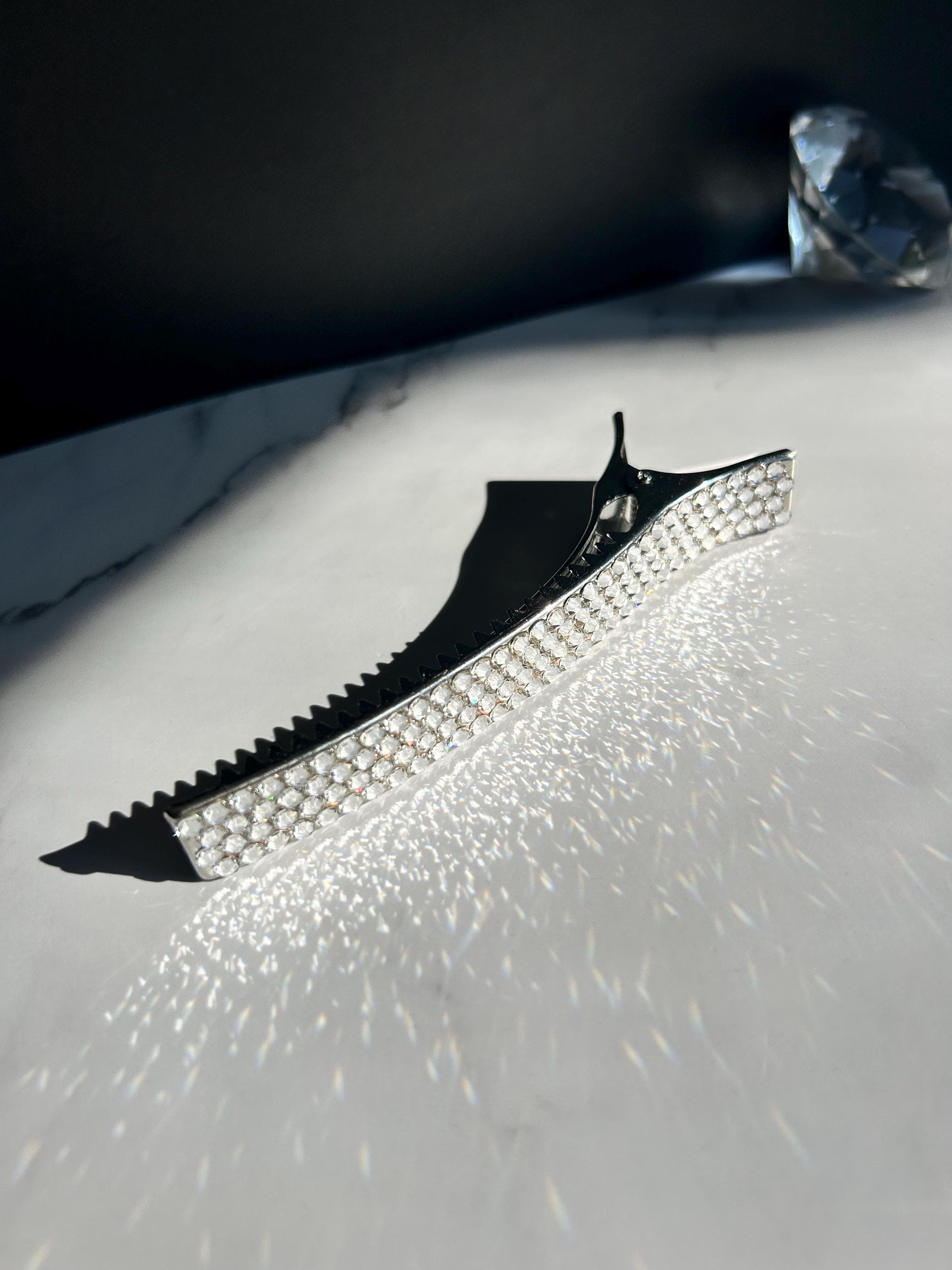 Handmade crystal barrette — photograph 1 of 6
